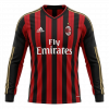maillot AC Milan 2013/14 domicile noir manches longues Retro