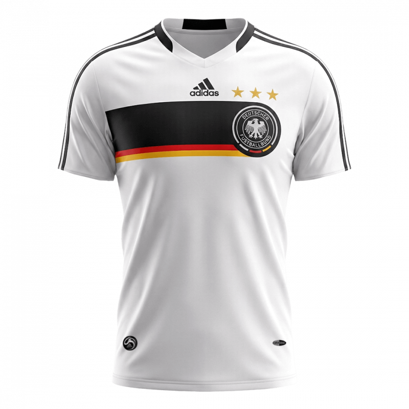 maillot Germany 2008 domicile blanc Retro