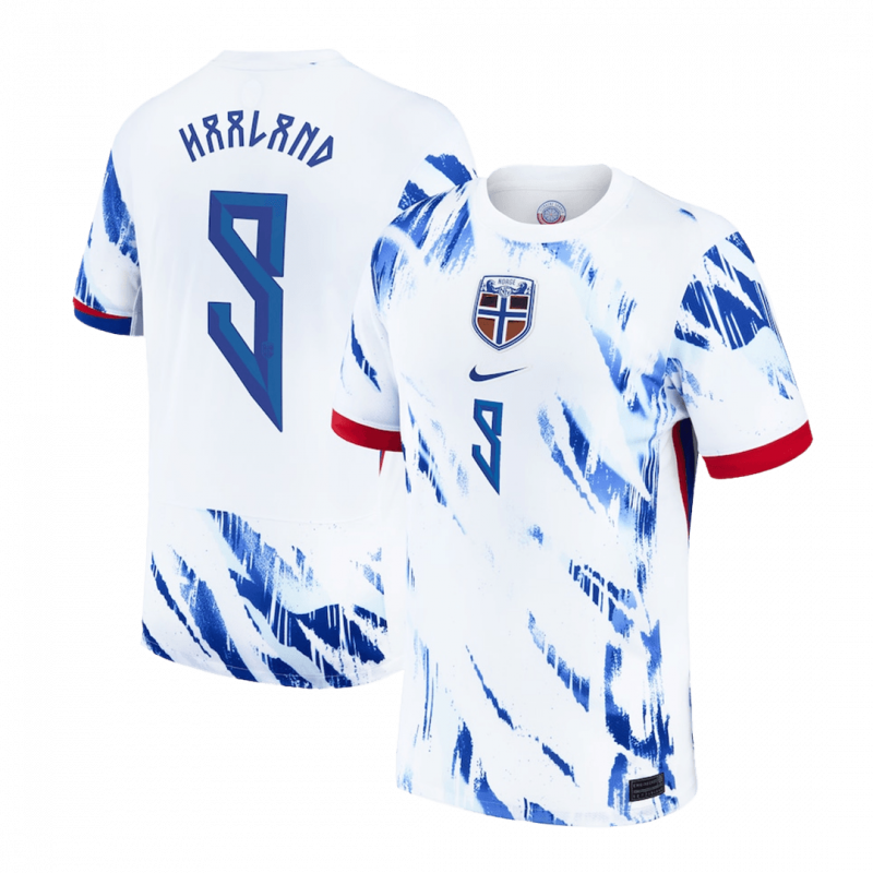 maillot HAALAND #9 Norway 2024 extérieur blanc