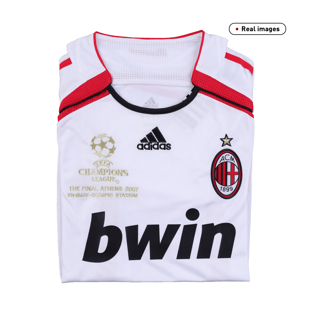 maillot AC Milan 2006/07 extérieur blanc UCL Retro