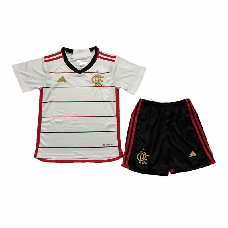 kit enfant CR Flamengo 2023/24 extérieur blanc