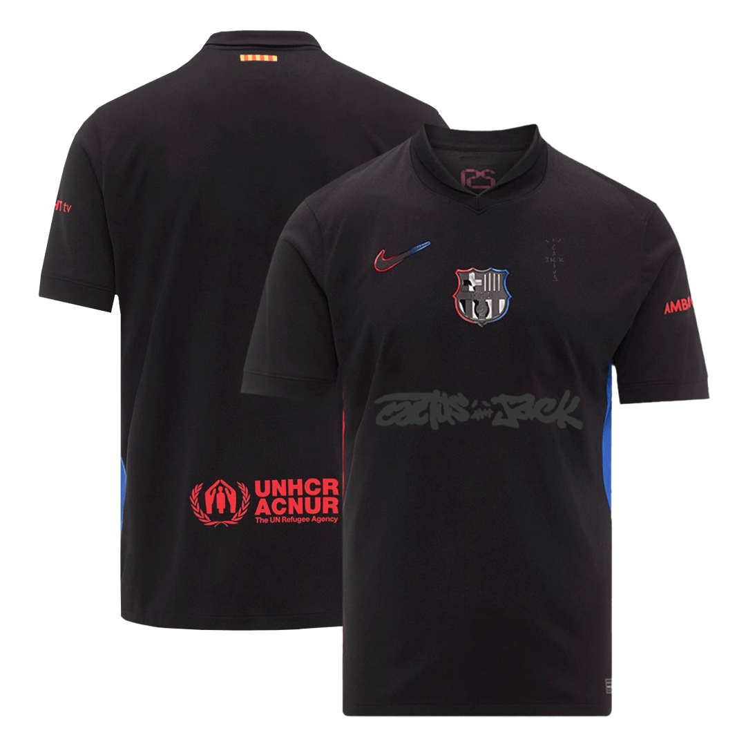 maillot Barcelona 2024/25 extérieur noir Travis Scott