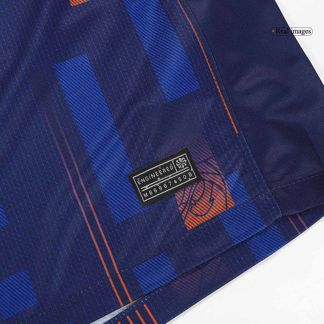 maillot VIRGIL #4 Netherlands 2024 extérieur bleu