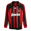 maillot AC Milan 2006/07 domicile noir manches longues Retro