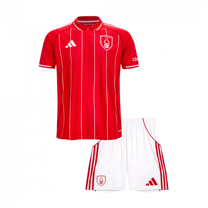 kit enfant Nottingham Forest 2025/26 domicile rouge