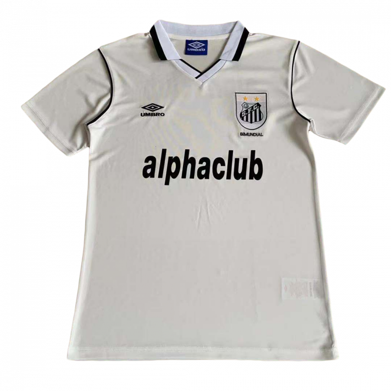 maillot Santos FC 2001 domicile blanc Retro
