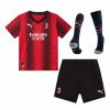 kit enfant AC Milan 2023/24 domicile rouge