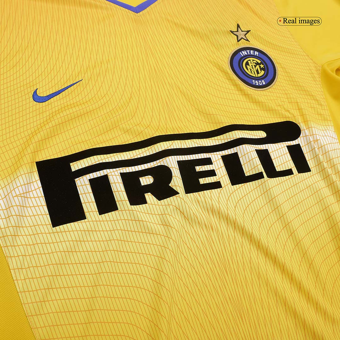 maillot Inter Milan 2002/03 troisième jaune Retro