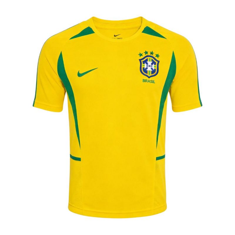 maillot Brazil 2002/03 domicile jaune Retro