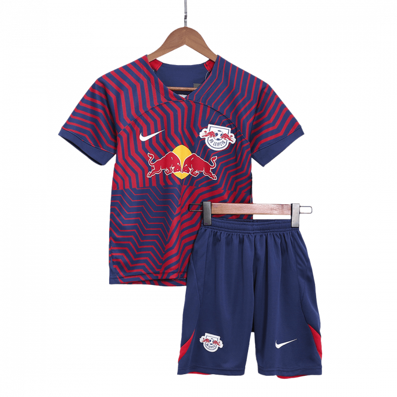 kit enfant RB Leipzig 2023/24 extérieur bleu