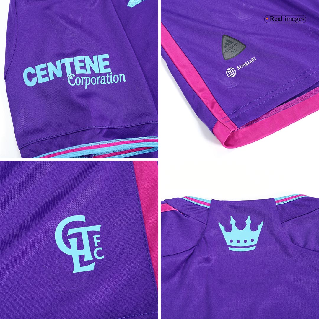kit enfant Charlotte FC 2023 extérieur violet