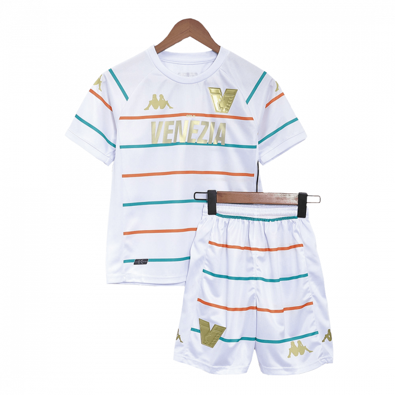 kit enfant Venezia FC 2022/23 extérieur blanc