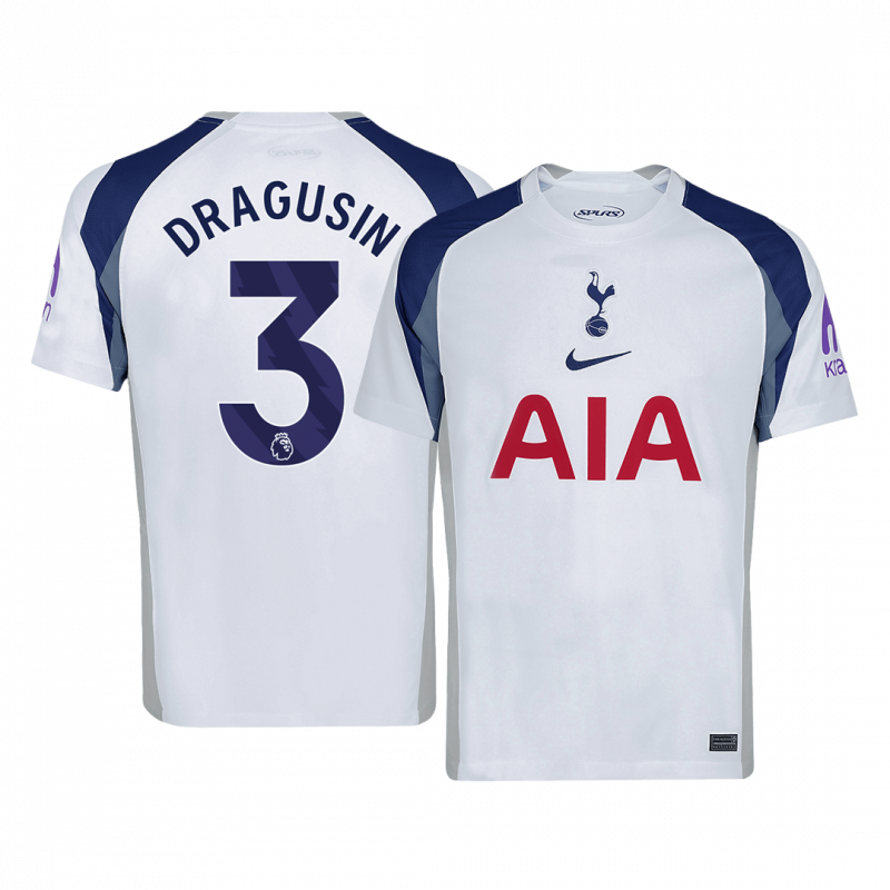 maillot DRAGUSIN #3 Tottenham Hotspur 2025/26 domicile blanc