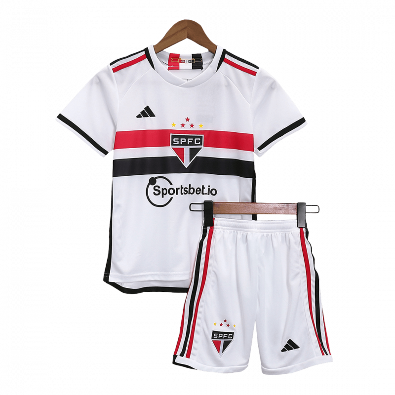 kit enfant Sao Paulo FC 2023/24 domicile blanc