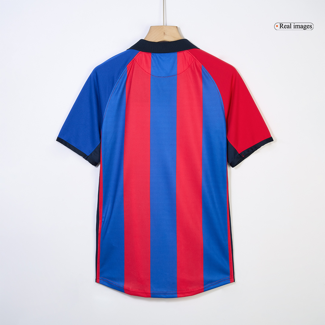 maillot RIVALDO #10 Barcelona 2001/02 domicile bleu Retro