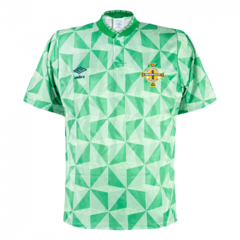 maillot Northern Ireland 1990 domicile vert Retro