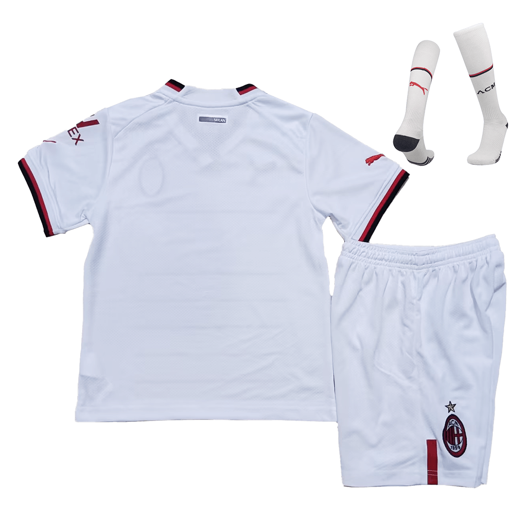 kit enfant AC Milan 2022/23 extérieur blanc