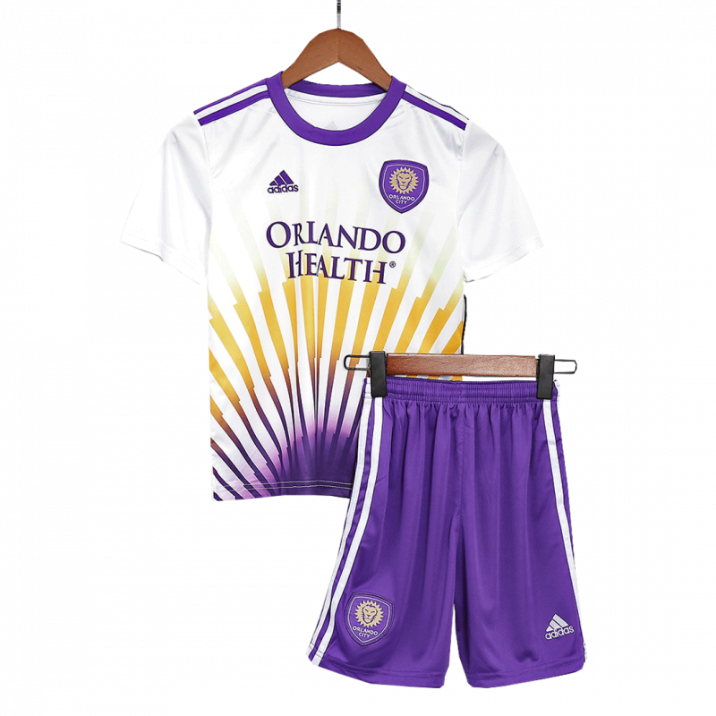 kit enfant Orlando City 2022 extérieur blanc