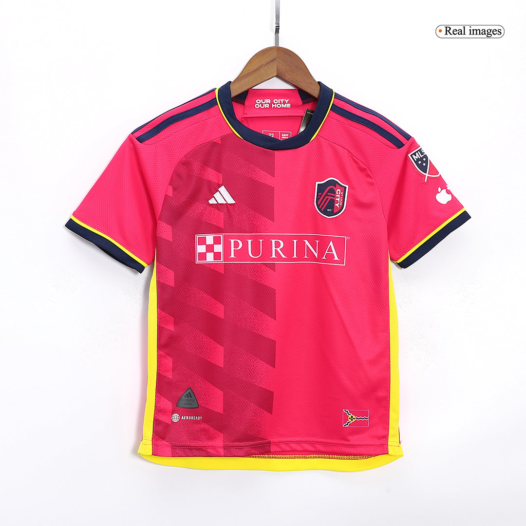 kit enfant St. Louis City SC 2023 domicile rose