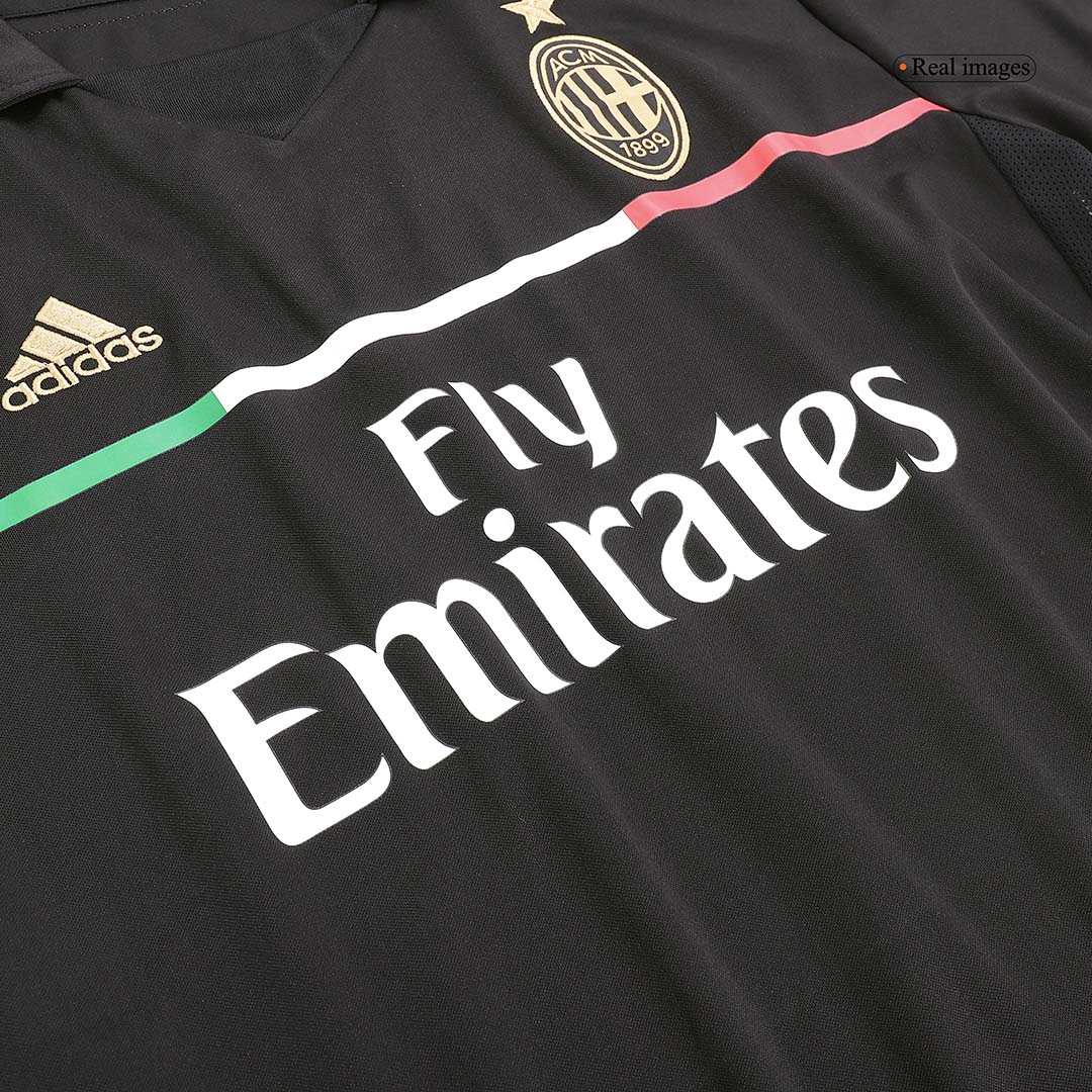 maillot AC Milan 2011/12 troisième noir Retro