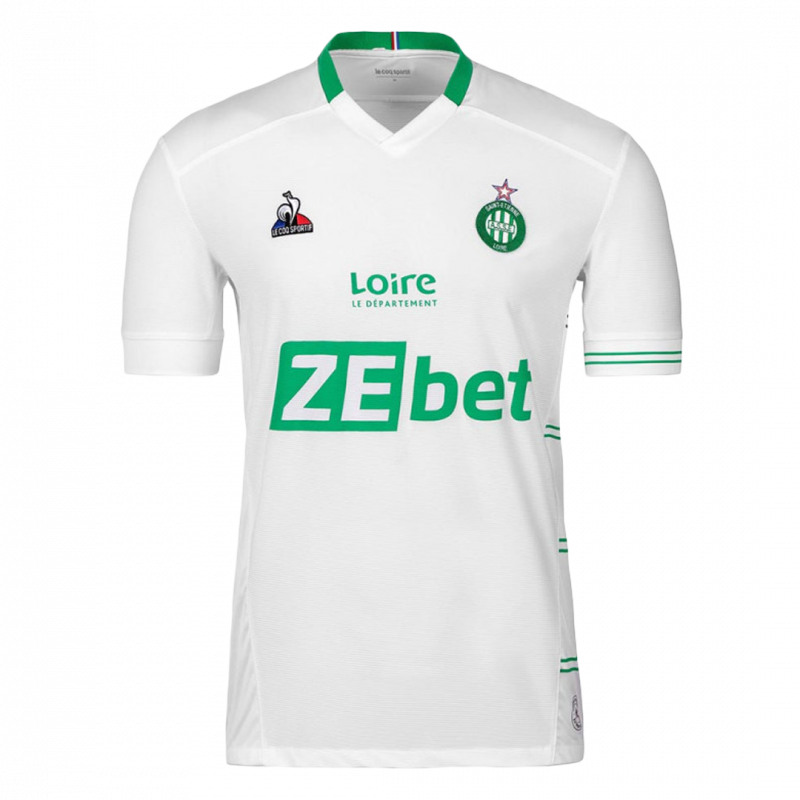 maillot AS Saint-Etienne 2021/22 extérieur blanc