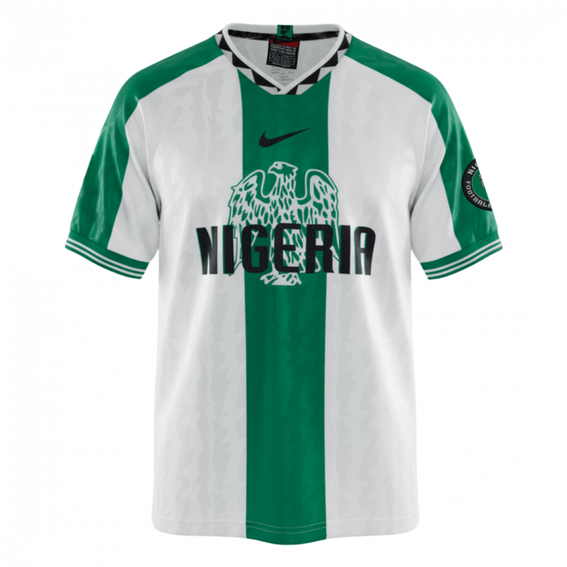 maillot Nigeria 1996 extérieur blanc Retro