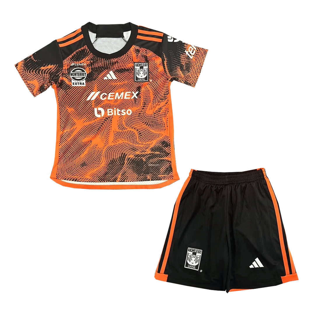 kit enfant Tigres UANL 2023/24 troisième orange