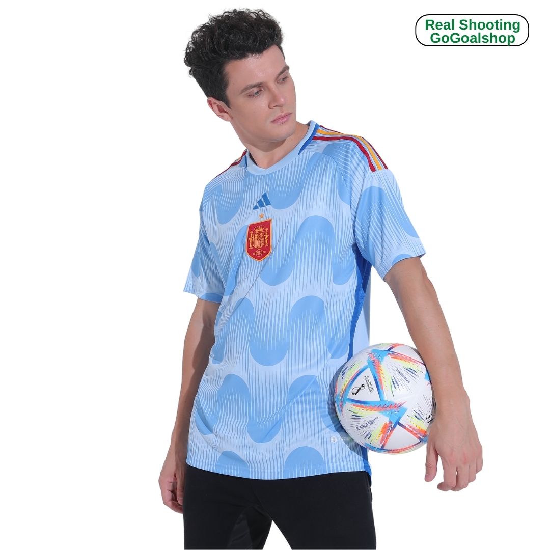 maillot Spain 2022 extérieur bleu