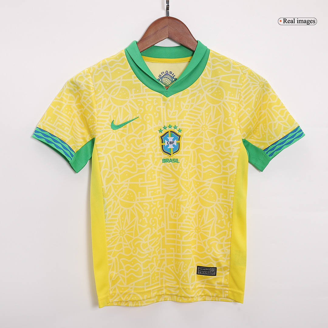 kit enfant Brazil 2024 domicile jaune