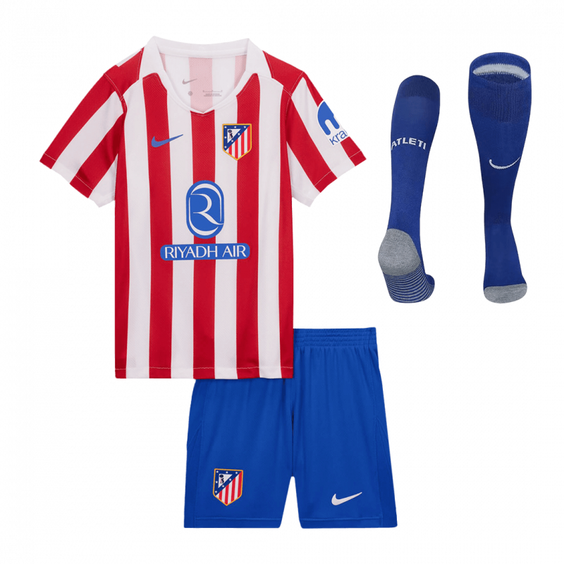 kit enfant Atletico Madrid 2025/26 domicile blanc