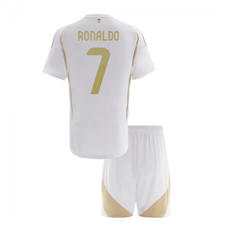 RONALDO #7 Al Nassr 2024/25 Troisième White ACL Kids Kit