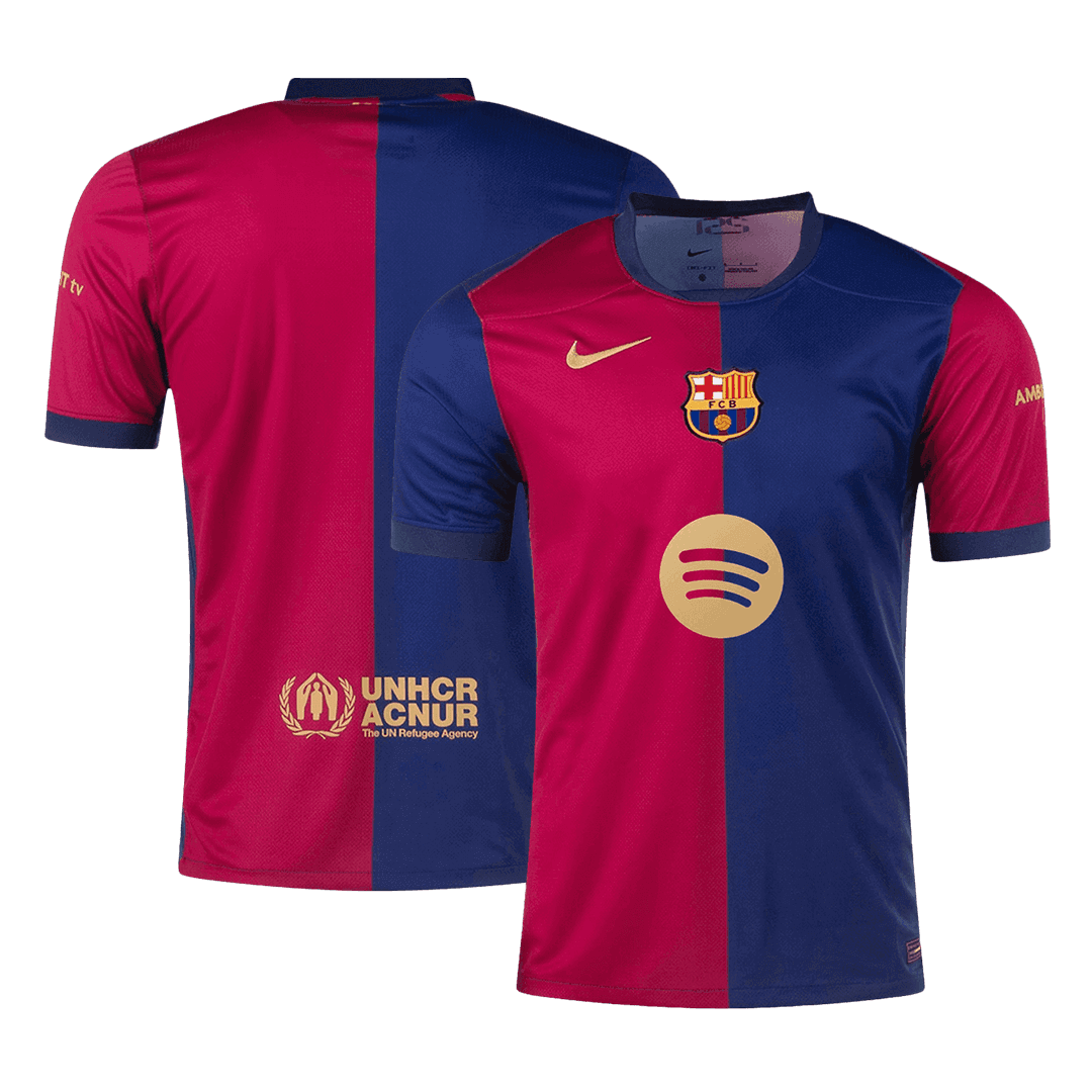 maillot Barcelona 2024/25 domicile bleu logo Spotify sans texte