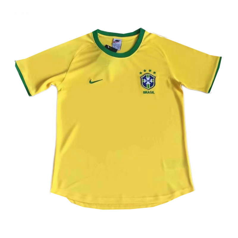 maillot Brazil 2000 domicile jaune Retro