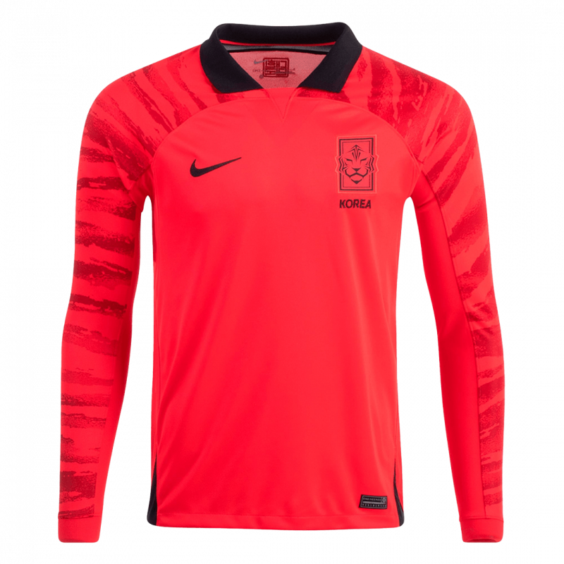 maillot South Korea 2022 domicile rouge manches longues