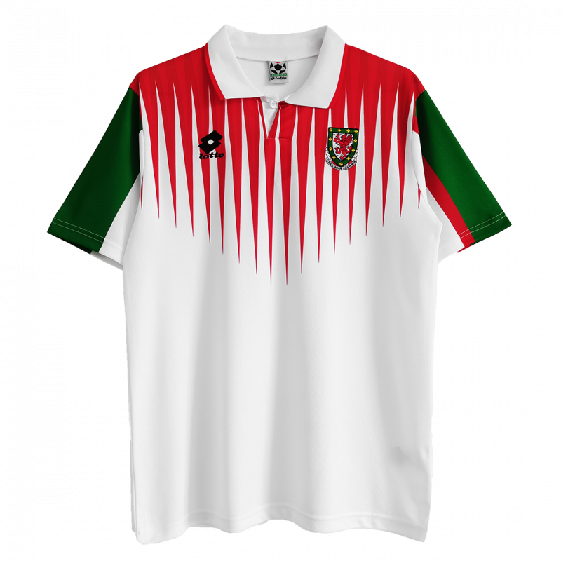 maillot Wales 1996/98 extérieur blanc Retro