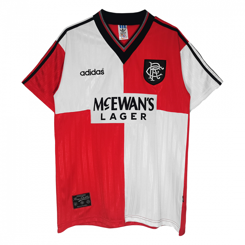 maillot Glasgow Rangers 1995/96 extérieur blanc Retro