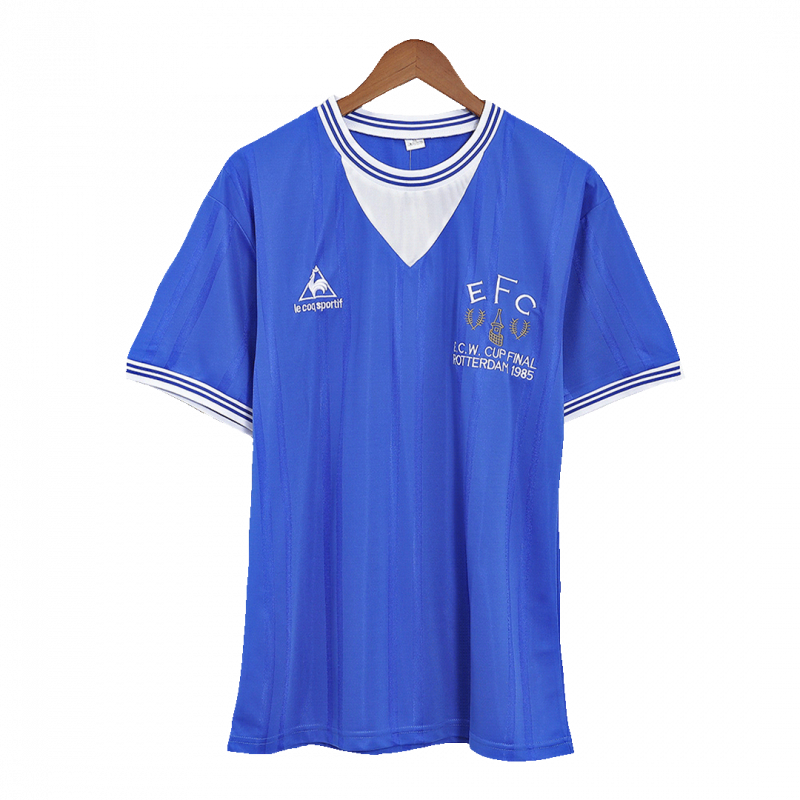 maillot Everton 1985 domicile bleu Retro