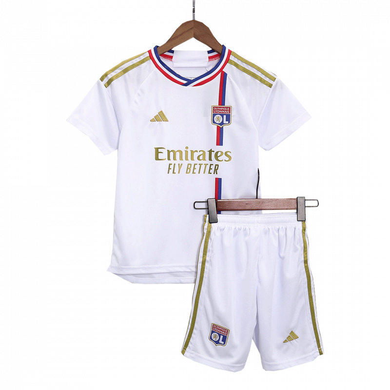kit enfant Olympique Lyonnais 2023/24 domicile blanc