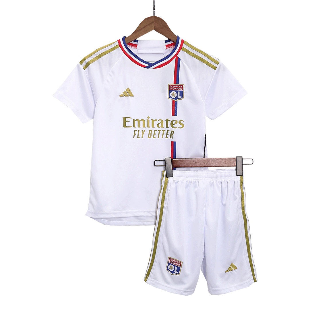 kit enfant Olympique Lyonnais 2023/24 domicile blanc