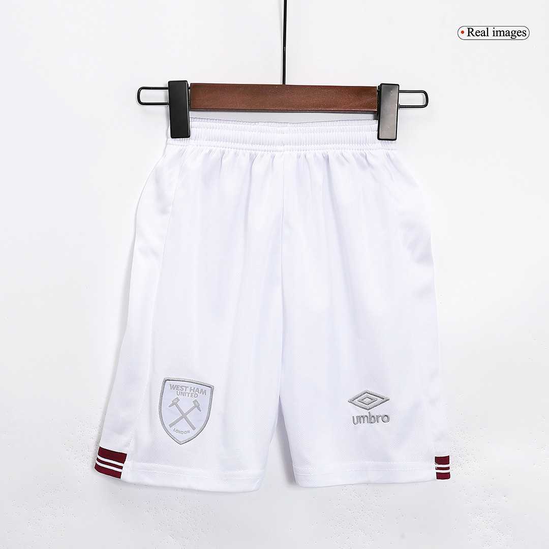 kit enfant West Ham United 2023/24 extérieur blanc