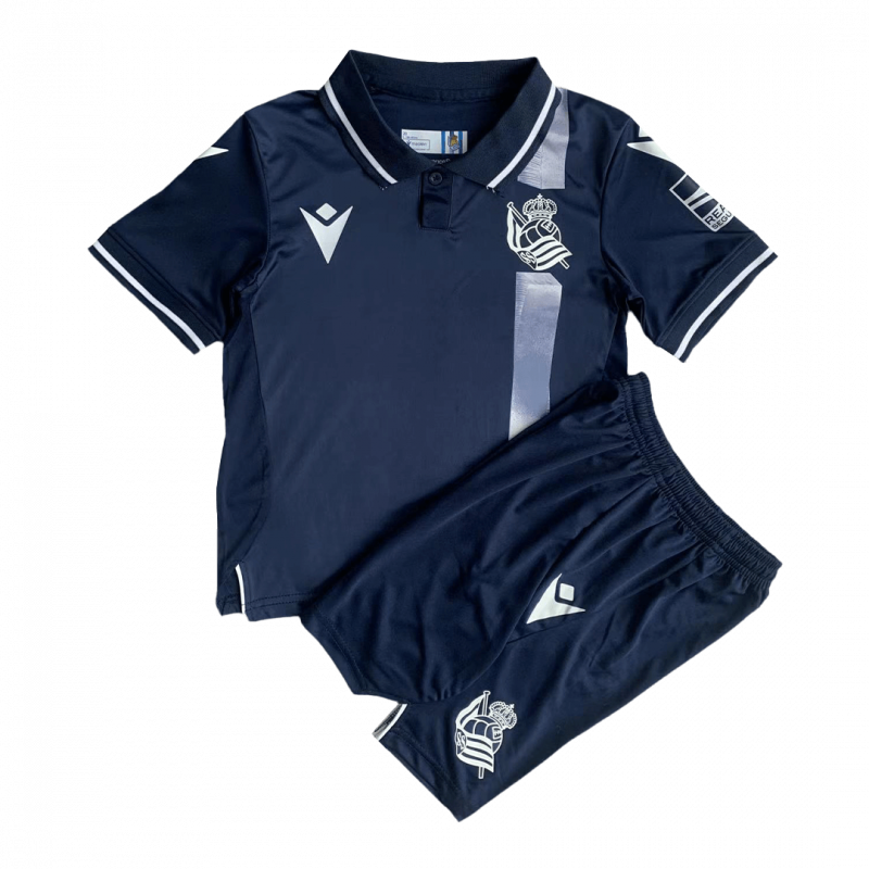 kit enfant Real Sociedad 2023/24 extérieur bleu