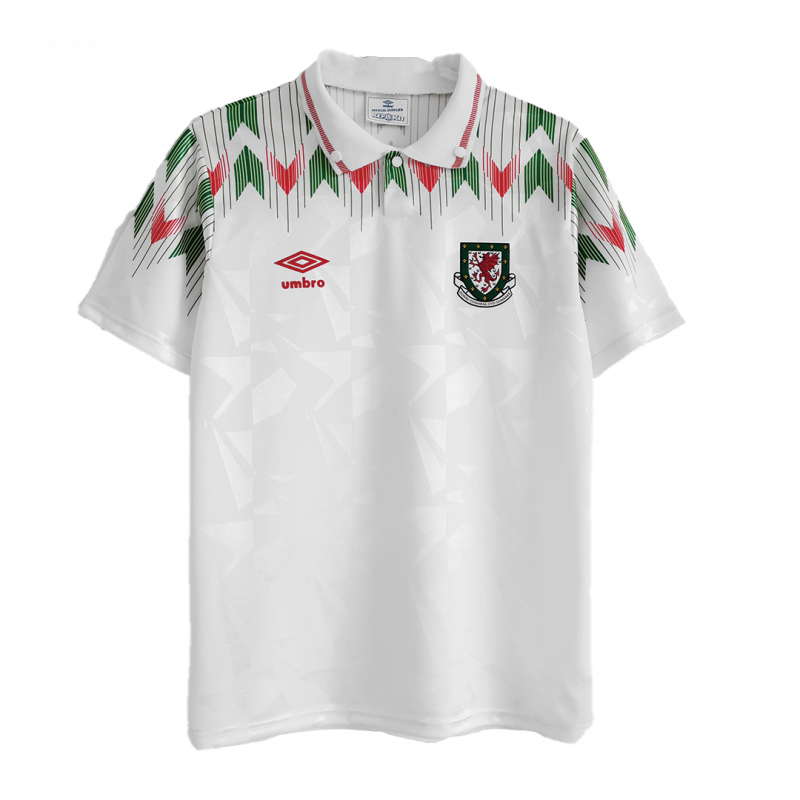 maillot Wales 1990/92 extérieur gris Retro