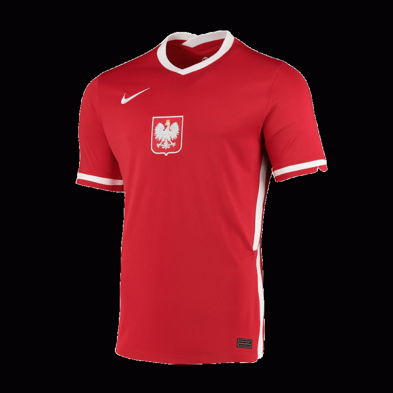maillot Poland 2020 extérieur rouge