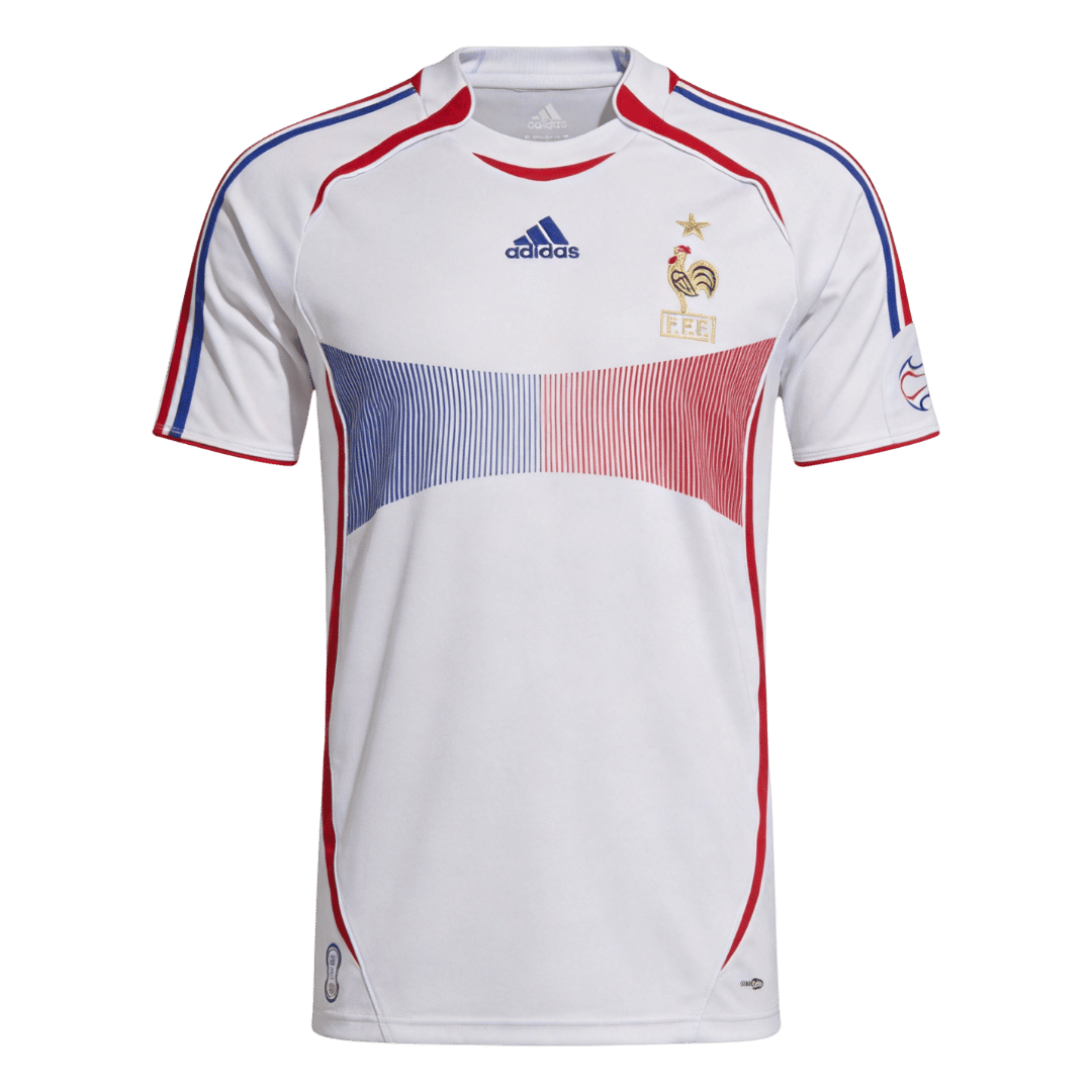 maillot France 2006 extérieur blanc Retro