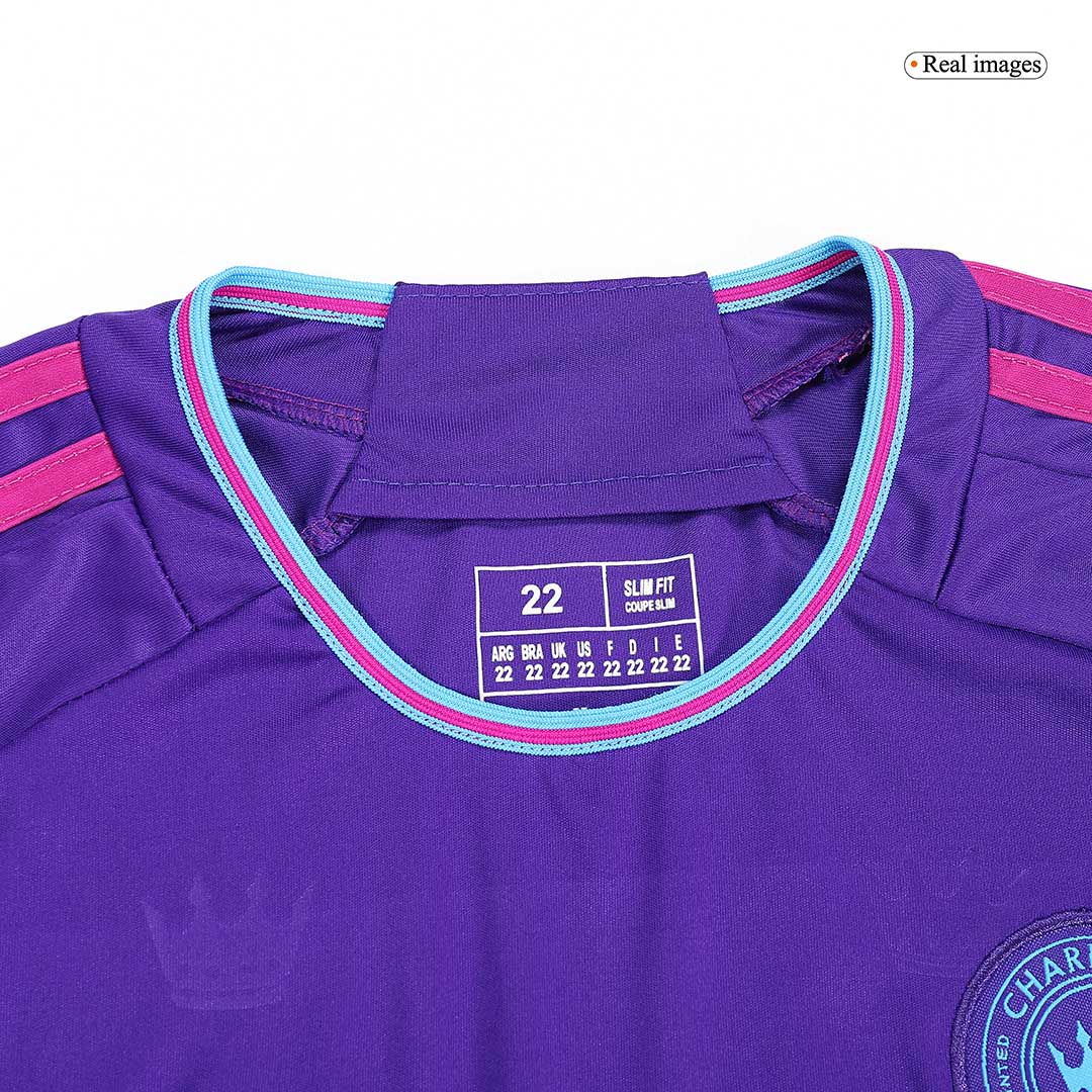 kit enfant Charlotte FC 2023 extérieur violet
