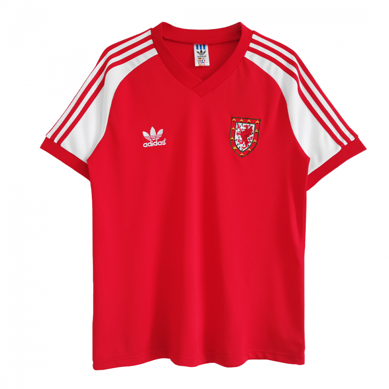 maillot Wales 1982 domicile rouge Retro