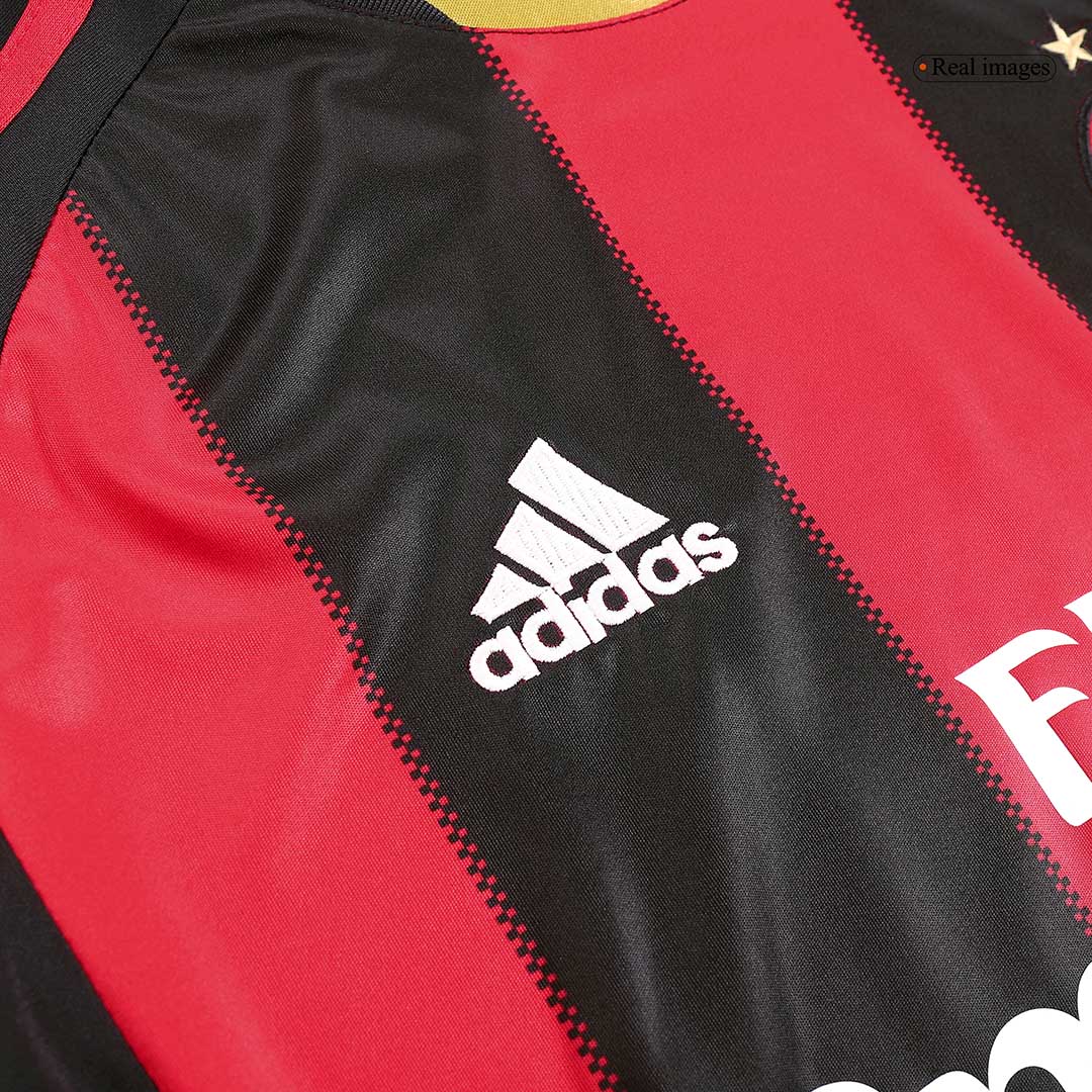 maillot AC Milan 2010/11 domicile noir manches longues Retro