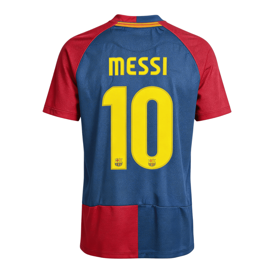 MESSI #10 Barcelona 2008/09 domicile UCL Retro Jersey