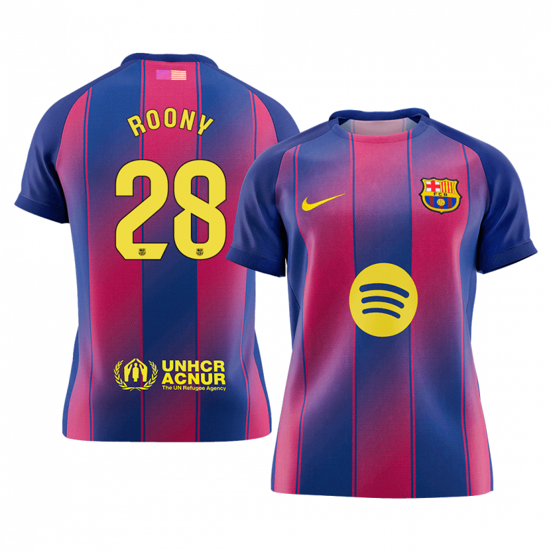 maillot ROONY #28 Barcelona 2025/26 domicile bleu Premium