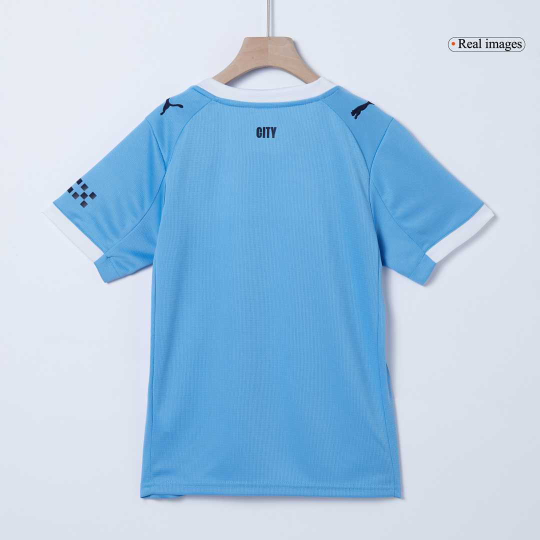 kit enfant Manchester City 2025/26 domicile bleu